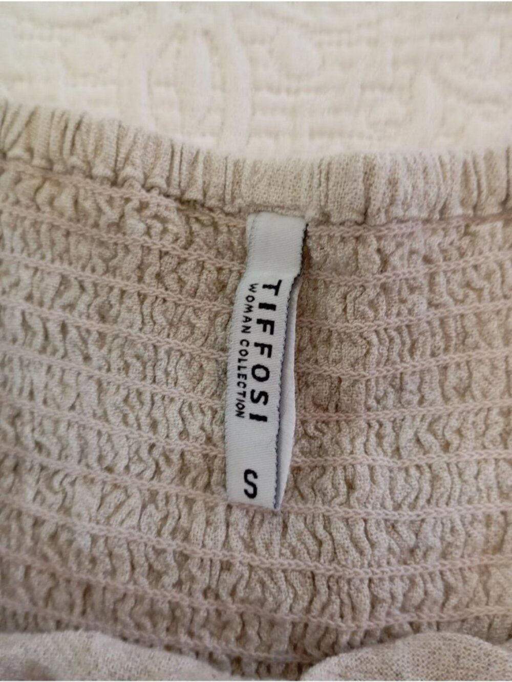 Tiffosi Beige Halter Maxi Dress Crochet Detail Size S Womens Casual Summer Wear - Picture 3 of 9